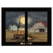 Edge Collections - Black - Spooky Harvest Moon Wall Art - 1 Piece